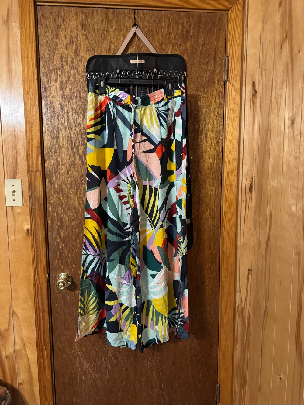 Jantzen Women's Tropical Print Wide-Leg swimsuit coverup pants - Multicolor